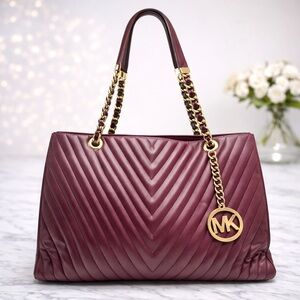Michael Kors Susannah Chevron Quilted Tote